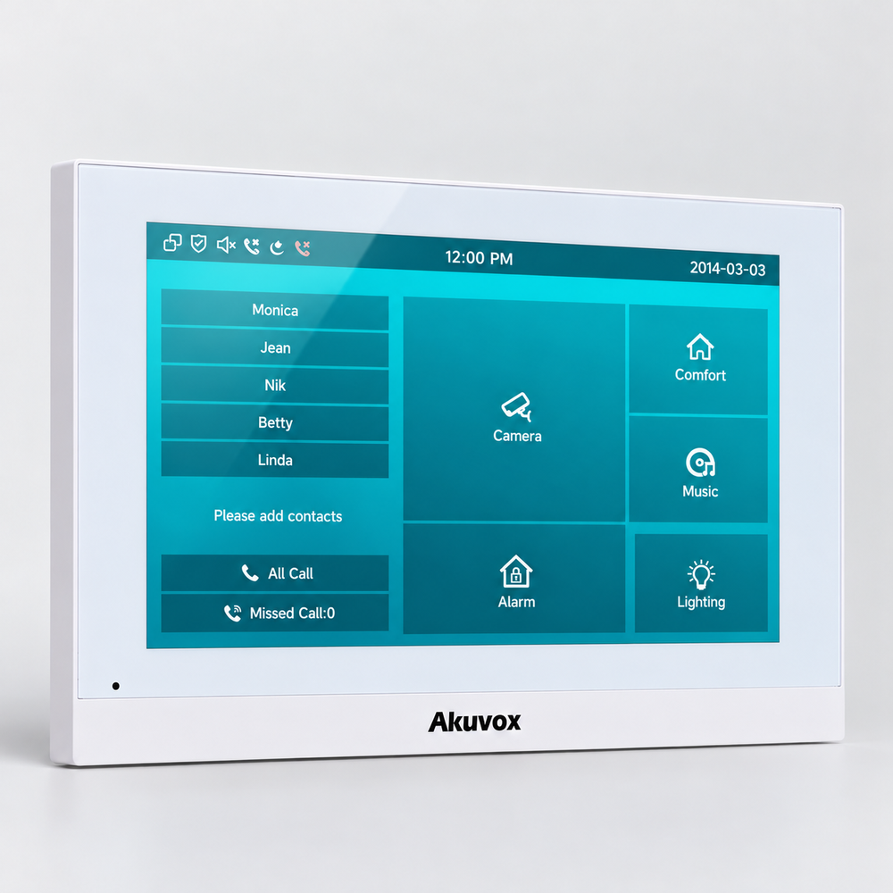 Binnenmonitor 7 inch, wit