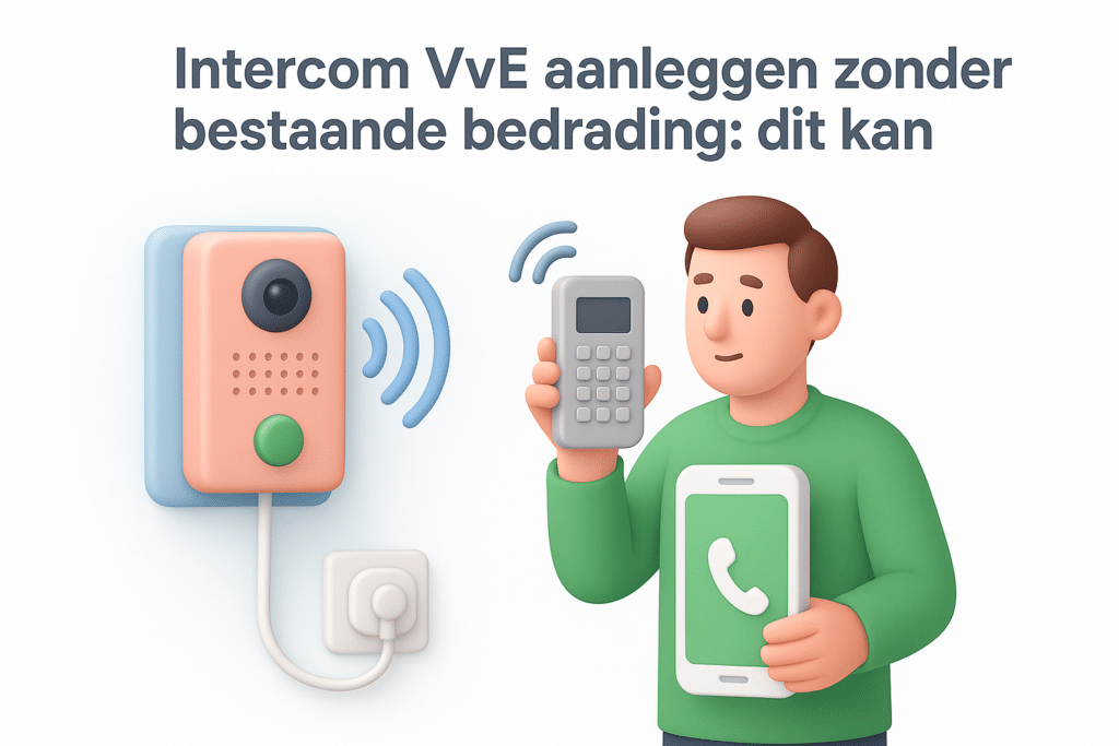 Intercom VvE aanleggen zonder bestaande bedrading: dit kan